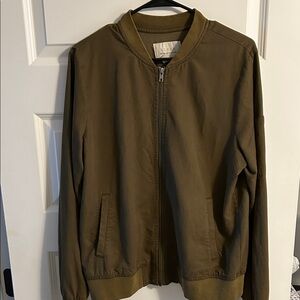 Green  Khaki Bomber Jacket